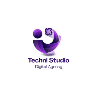 purple clean professional digital agency logo